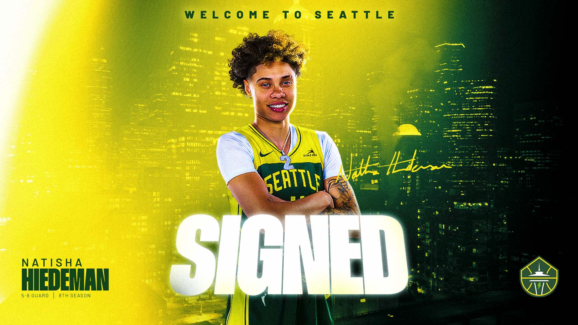 Natisha Hiedeman signs with Storm